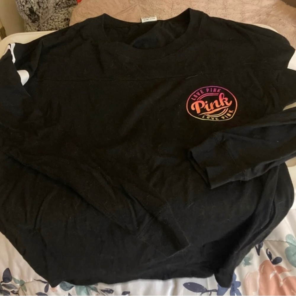 PINK: Open Back Long Sleeve Shirt